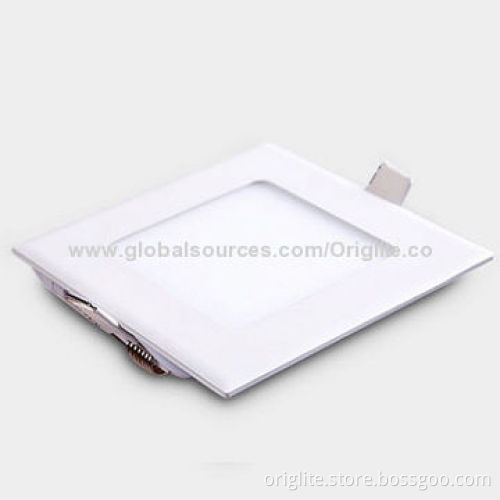 6W LED Panel Light, 85-245V AC/Ultra-thin/Samsung Chip/SMD2835/85lm/W, Square Shape/12mm Thickness